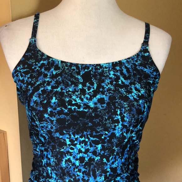 SPEEDO Size 10 Classic Swimsuit Animal-print  Light Pad Cup Fully Lined $89 NEW - Picture 6 of 11
